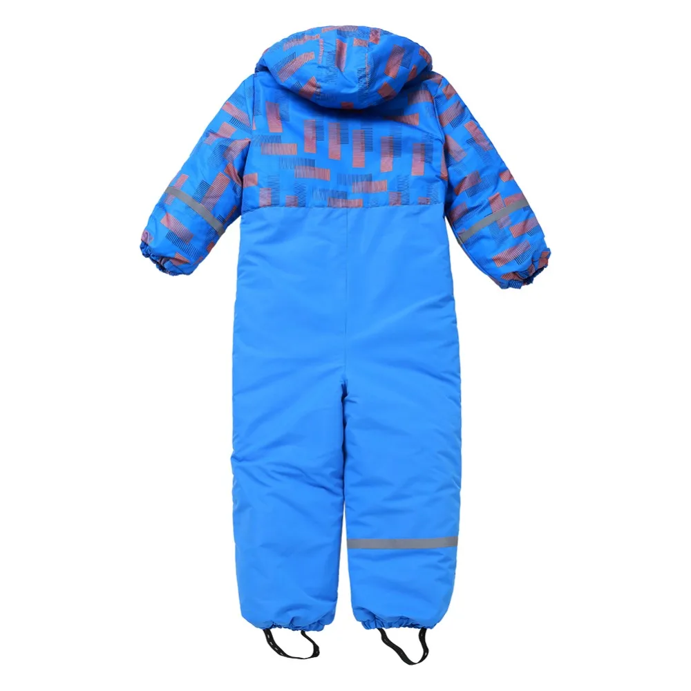 Online Moomin 2018 NEW ARRIVAL children winter overall waterproof Zipper Fly boy winter overall Geometric warm Loose winter romper