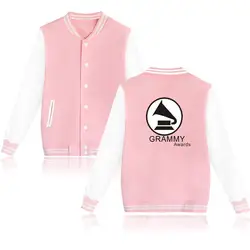 Мода Грэмми Бейсбол Куртки для девочки высокое качество осень-зима Повседневное розовые и белые женские зимние Куртки и Пальто для будущих