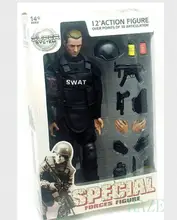 12″Soldier Action Figure SWAT Black Uniform Model Toy Military Army Suit