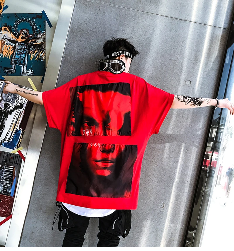 Youtube Lange Tshirt Oversize Man Loose   (11)