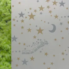 60X1000 см матовая стеклянная пленка, полупрозрачные непрозрачные оконные наклейки для ванной комнаты, наклейки на двери, самоклеющиеся целлофановые звезды raamfolie