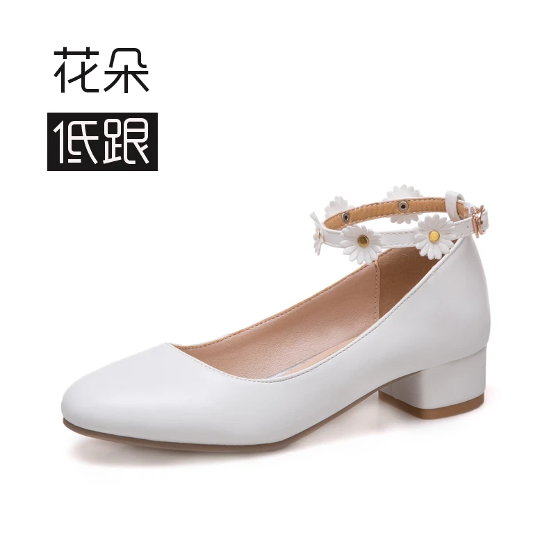 Fashion! Student Party Shoes High-heeled Flowers Shoes Size 30-36 for bigger girl Kid Heeled Leather Shoes Flower Girls Shoes Fashion! Student Party Shoes High-heeled Flowers Shoes Size 30-36 for bigger girl Kid Heeled Leather Shoes Flower Girls Shoes