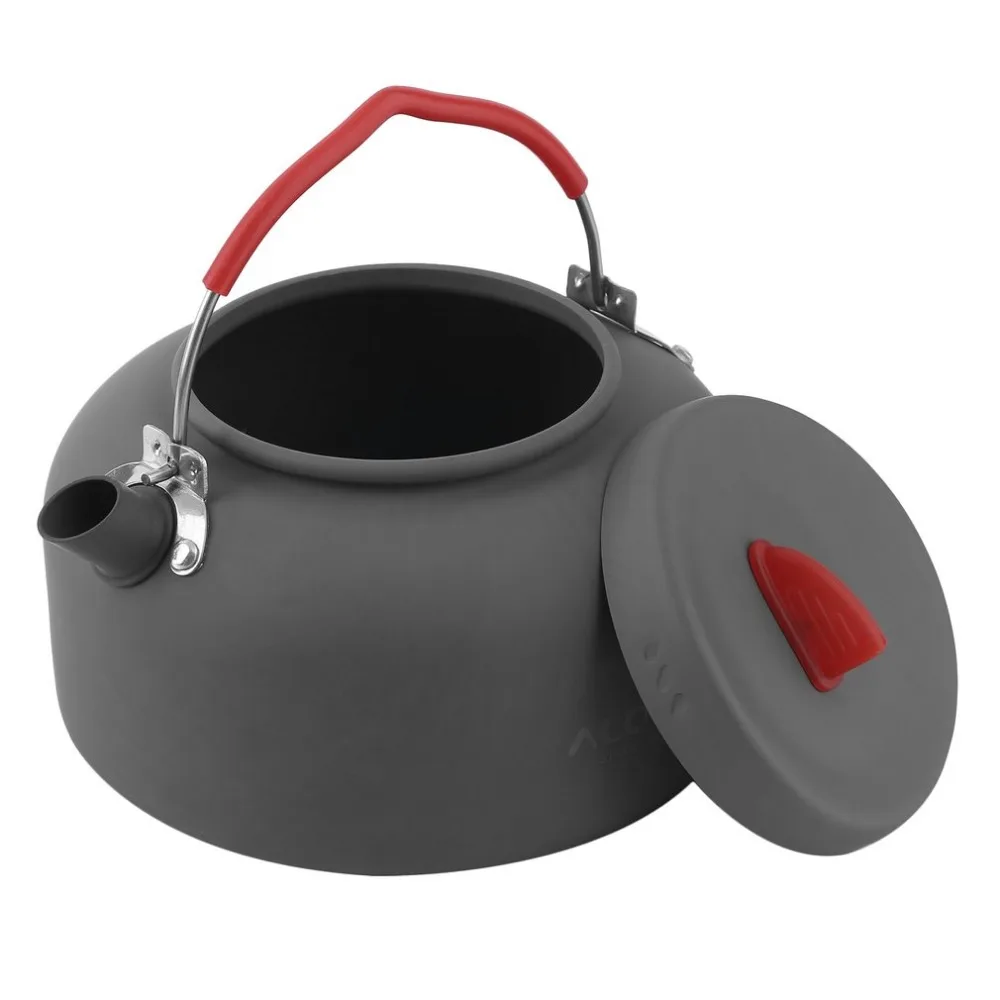 Alocs antiadherente de aluminio, juego de utensilios de cocina para Camping, cocina ultraligera, hervidor de agua para 2-3 personas, freidores para acampar