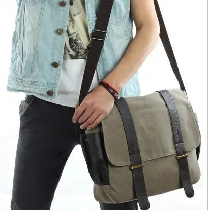 homens do café sacolas crossbody Material Composição : Canvas Bag