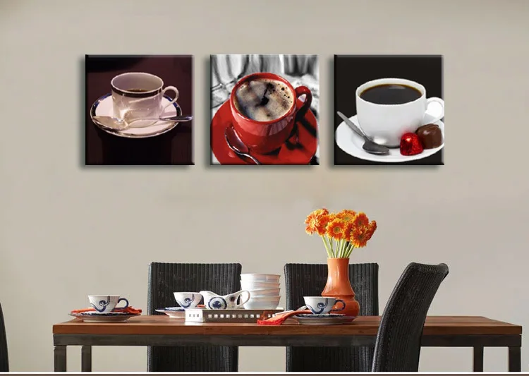 Hot Sell Modern coffee cup kitchen Wall Painting Still Life Art Picture