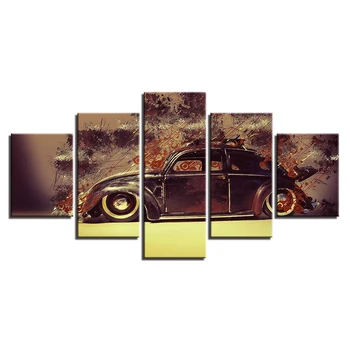 

Home Decor Canvas Print Painting 5 piece Wall Art Retro Car Wallpapers Poster Wall Decoration Print Painting