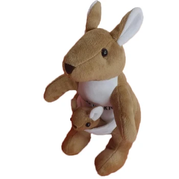 

27cm Austrian Kangaroo Plush Toys for Children Stuffed Animal Soft Toys Baby Dolls Cartoon Kangaroo Animal Stuffed Toys JH201510