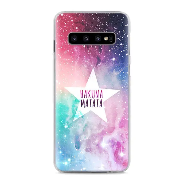 Король Лев Hakuna Matata чехол для телефона s для samsung Galaxy S10e S10 S8 S9 Plus M10 M20 M30 A50 S6 S7 Edge жесткий чехол - Цвет: 13