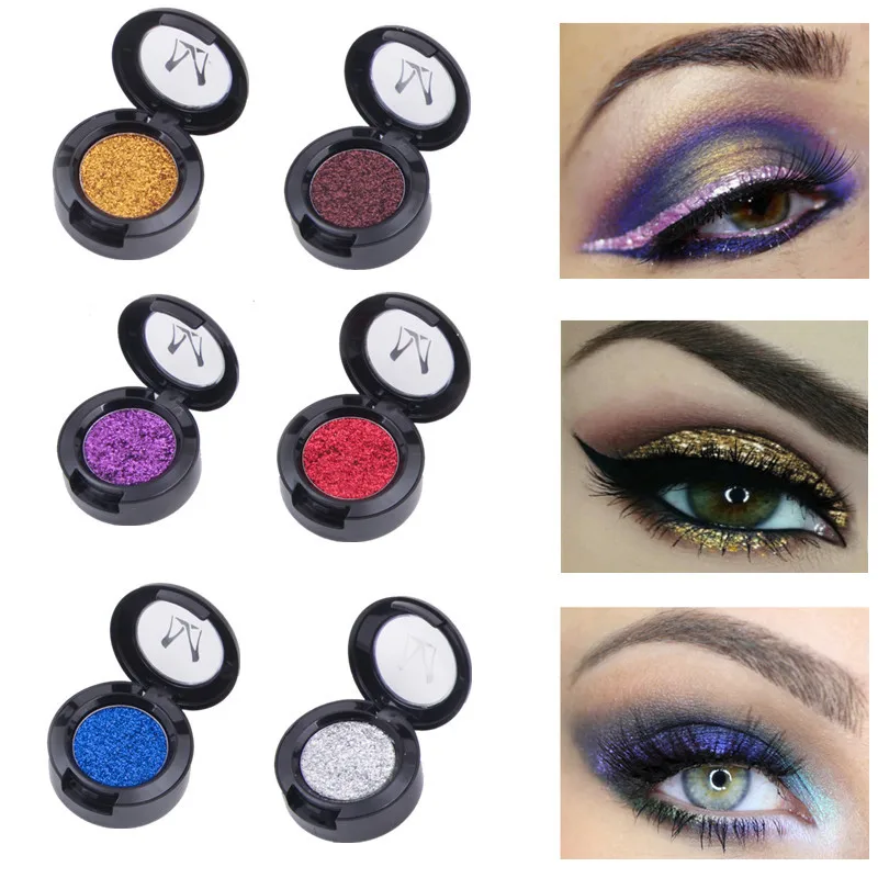 

Miss Rose Diamond Glitter Eyeshadow 24 Colors Single Palette Illuminator Makeup Shimmer Metal Eye Shadow Shine Pigment Cosmetics