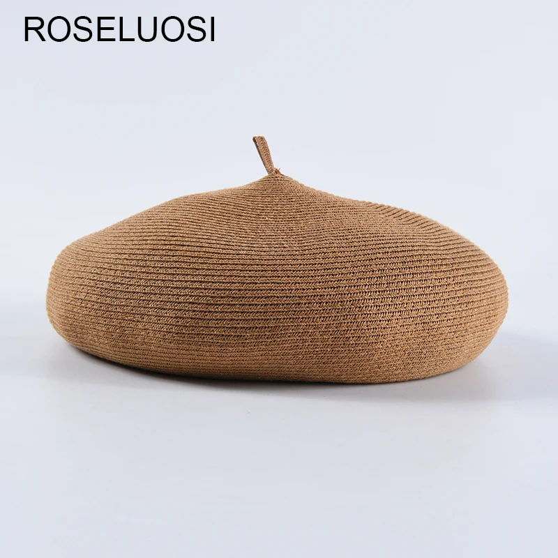

Women Spring Summer Berets Hat 2019 Brand New Solid Color Casual Beret Hats For Woman Bonia Sombreros Mujer