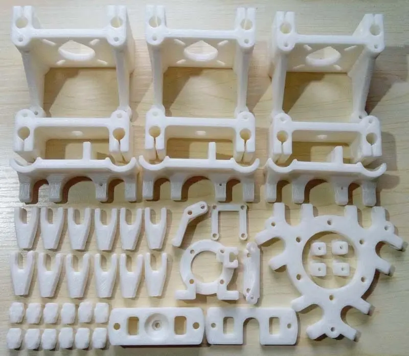  Reprap Delta 3D Printer Rostock Mini Printed Parts Full Kit Durable white/black color are available 