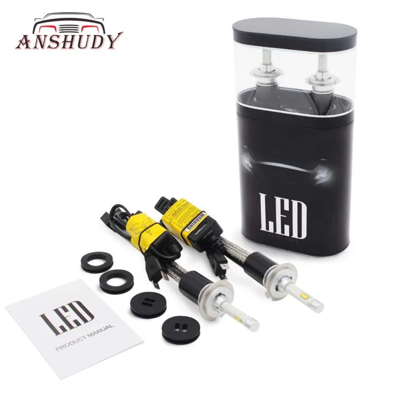 

R4 H7 H4 LED H11 Headlights Bulb for Cars H1 HB3 HB4 Fog Lights H3 H27 LED Automotive Car Lights 12000lm 70W 6000K White