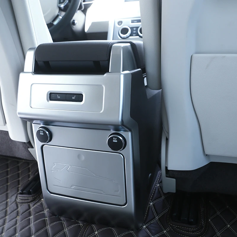 Для Land Rover Дискавери 5 HSE LR5 автомобильный Стайлинг ABS Матовый хром подлокотник коробка задний кондиционер выходное отверстие крышка отделка Аксессуары