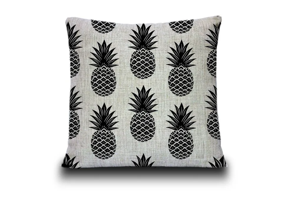 Креативная подушка в форме фрукта подушки чернил подушки с ананасом, подушка льняная наволочка в диван для оформления дома подушки