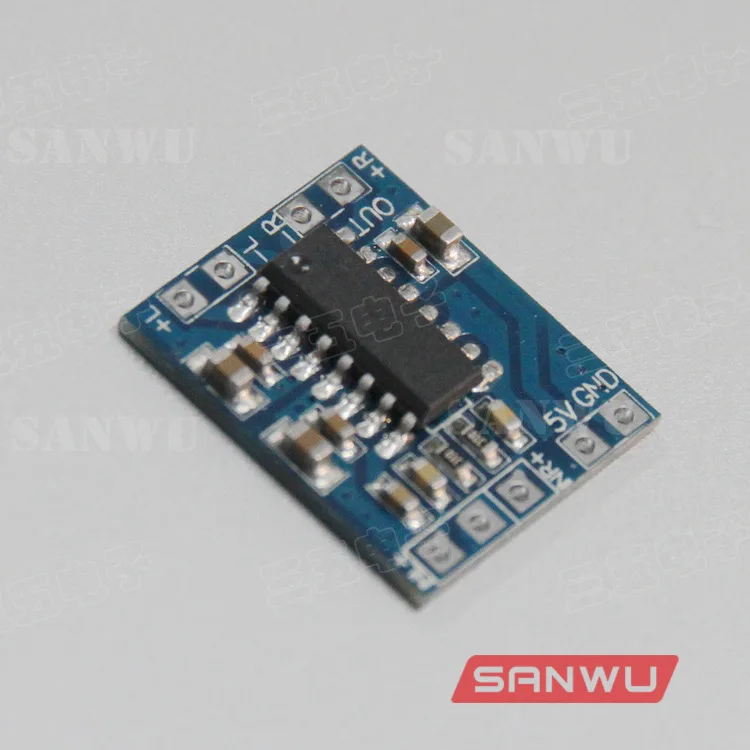 Mini digital power amplifier board USB5V power supply dual