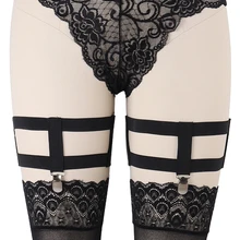 Новая женская подвязка на бедро пара чулок Пояс для чулок подвязки ноги кольцо бондаж панк готические подвязки в стиле Харадзюку свадебная одежда в стиле рейв