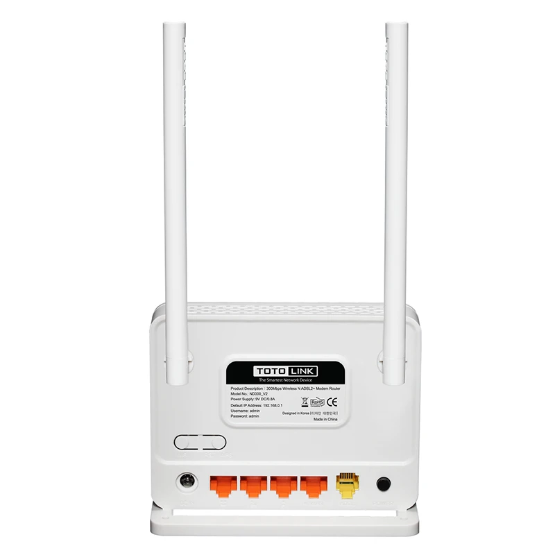 TOTOLINK ND300 300 Мбит/с ADSL2/2 + модем Беспроводной Wi Fi роутера точки доступа 4 Порты