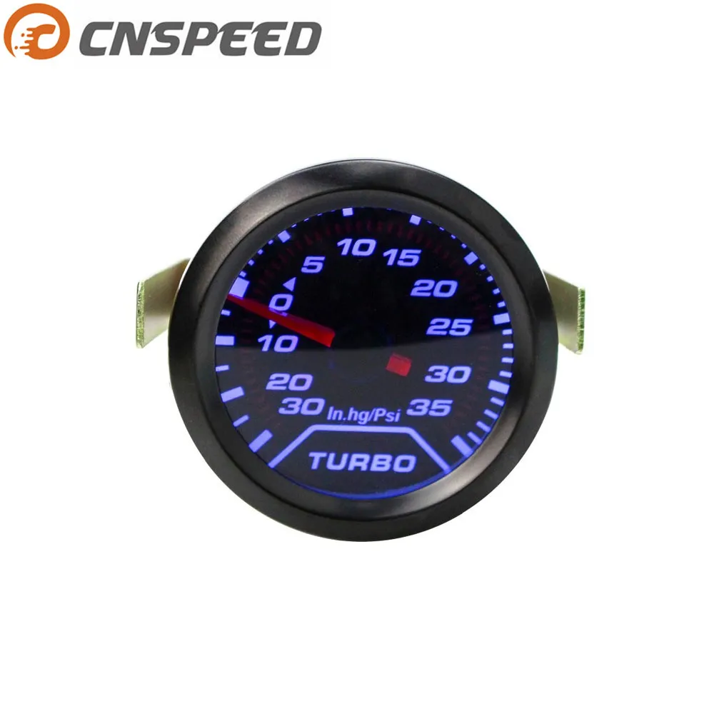 CNSPEED 2 &quot52 мм Автомобильный турбонаддув калибр 30 дюймов hg ~ 35PSI турбометр синий