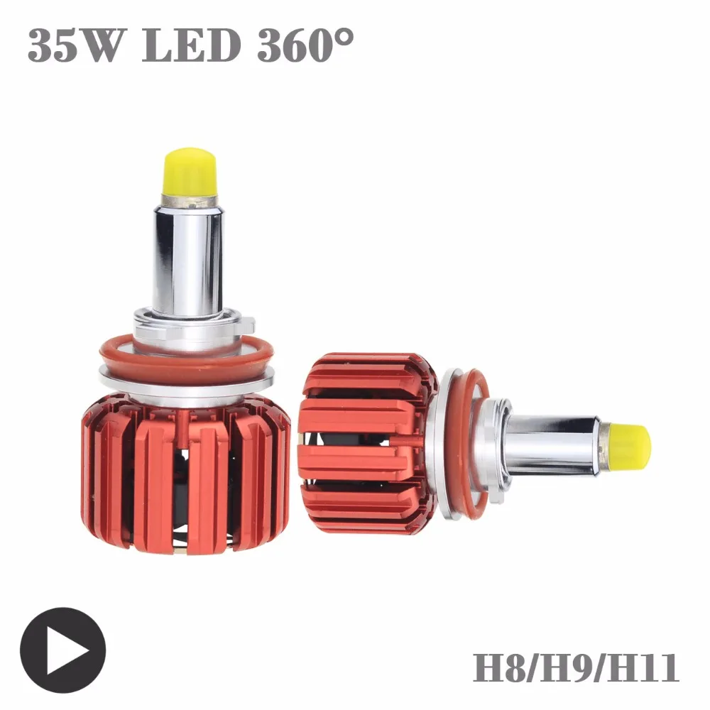 

Car Headlight H11 Led 12V 35W 6000K CSP LED H8 Head Light Bulb For Automotive H9 360 Lighting Turbo Led 3D Diode Lamp 12 Volt