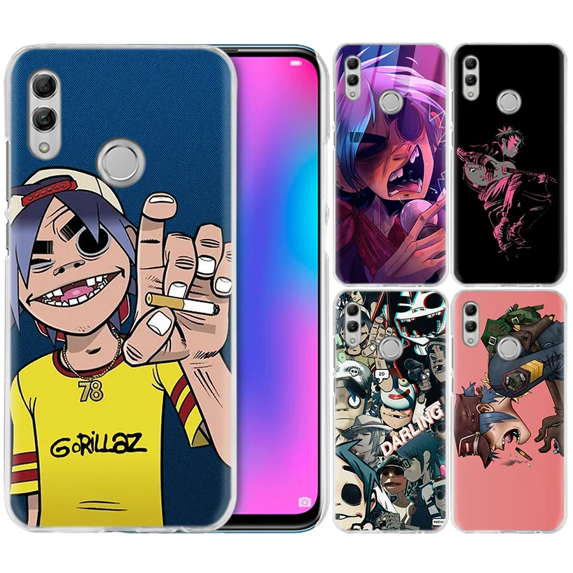 Gorillaz аниме чехол для huawei Honor 8X Y9 9 10 Lite Play 7C 8C 8 S 8A фотоаппаратов моментальной печати 7 S 7A Pro V20 20i Y6 Y7 Y5 2019 жесткий поликарбонатный чехол для