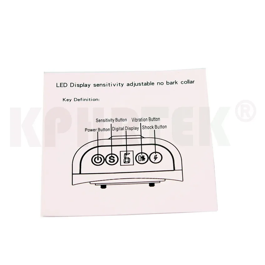 Регулируемый против лая ошейник KD820 Ударная вибрация и бипер анти кора электронный ошейник 15-28nf