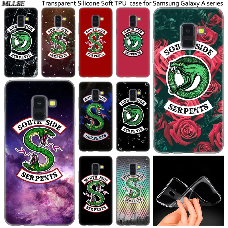 Силиконовый чехол Riverdale South Side Serpents с логотипом для Samsung Galaxy A50 A30 A10 A40 A6 A8 Plus A9 A5 A7 2018