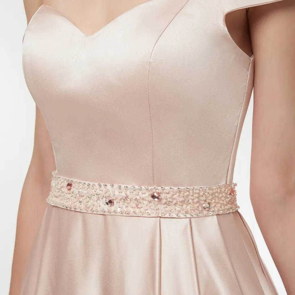 Robe demoiselle d'honneur2021 новые атласные Кристальные сексуальные V шеи с коротким