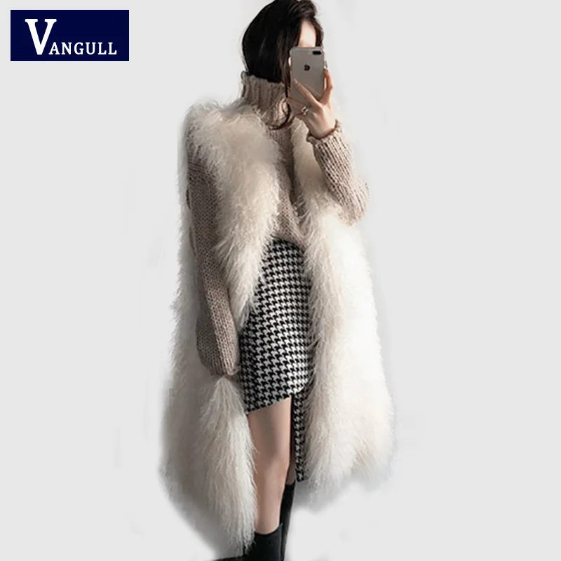 

Casual Fashion Women's Clothing 2018 Winter sleeveless Female O-Neck Coats Solid Covered Button Thick with Warm Women long Vests