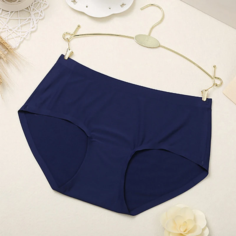 

DEWVKV Summer Sexy Mid-Rise Women Briefs Mid-Rise Breathable Solid Soft Colorful Fashion Comfortable Size M L XL New Arrival ZC