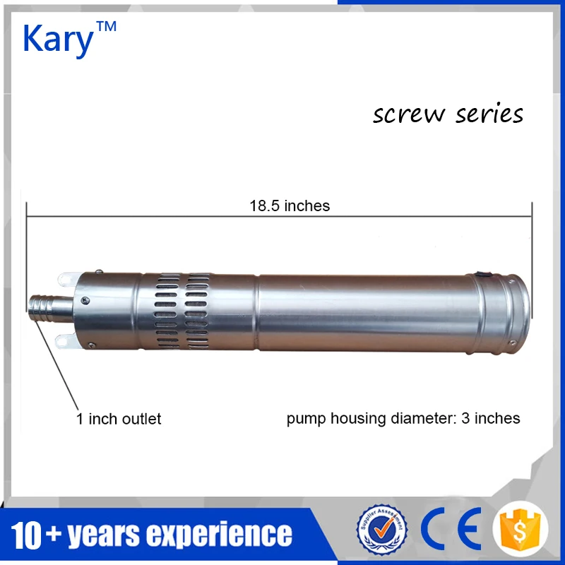 Kary 30m lift 12v dc brushless motor stainless steel submersible solar water pump for deep well