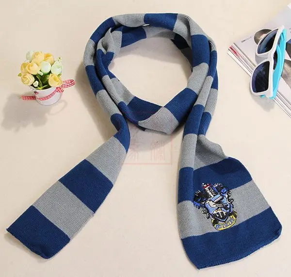 Новая мода 4 цвета колледж шарф серии Гриффиндор шарф с значком персональный Косплей 20 шт./лот бесплатно, 20 шт./лот