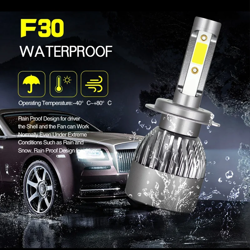 Top Car Drive Modification Accessories Far And Near Light 6400Lm 50W Front Light Led Headlights H11 5