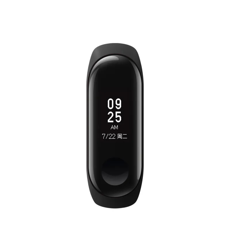 Xiaomi mi Band 3 часы mi band 3 часы OLED экран сенсорный экран 0,7" сообщение дисплей фитнес-трекер Xiaomi mi Band 3 - Цвет: Черный