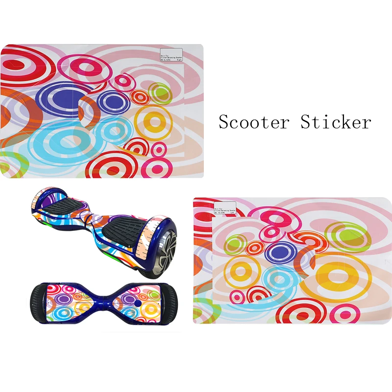 1Set Cool Self Balancing Two Wheel Scooter Skin Cover Hover Skate Board Sticker 6.5 inch Skin Cover Smart Skate Board Sticker