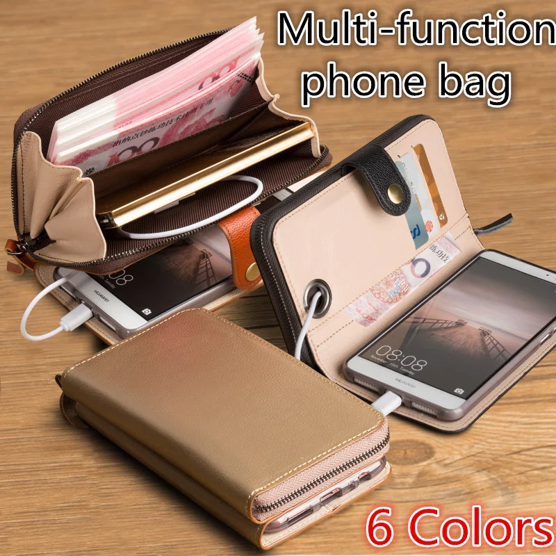 

CJ07 Genuine leather flip case with wallet for Sony Xperia XA2 Ultra phone case for Sony Xperia XA2 Ultra phone bag kickstand