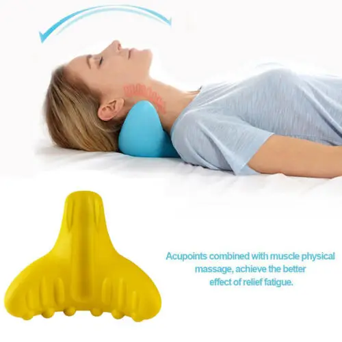 New Authentic C-Rest Neck Massage Neck and Shoulder Correction Pain Relief Pillow Release Tension Comfortable