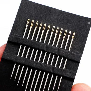 

Darning Needles Stainless Steel Multi-size Blind Needle 12PCS/Lot Popular Side Opening DIY Sewing Needle Sewing High Quality