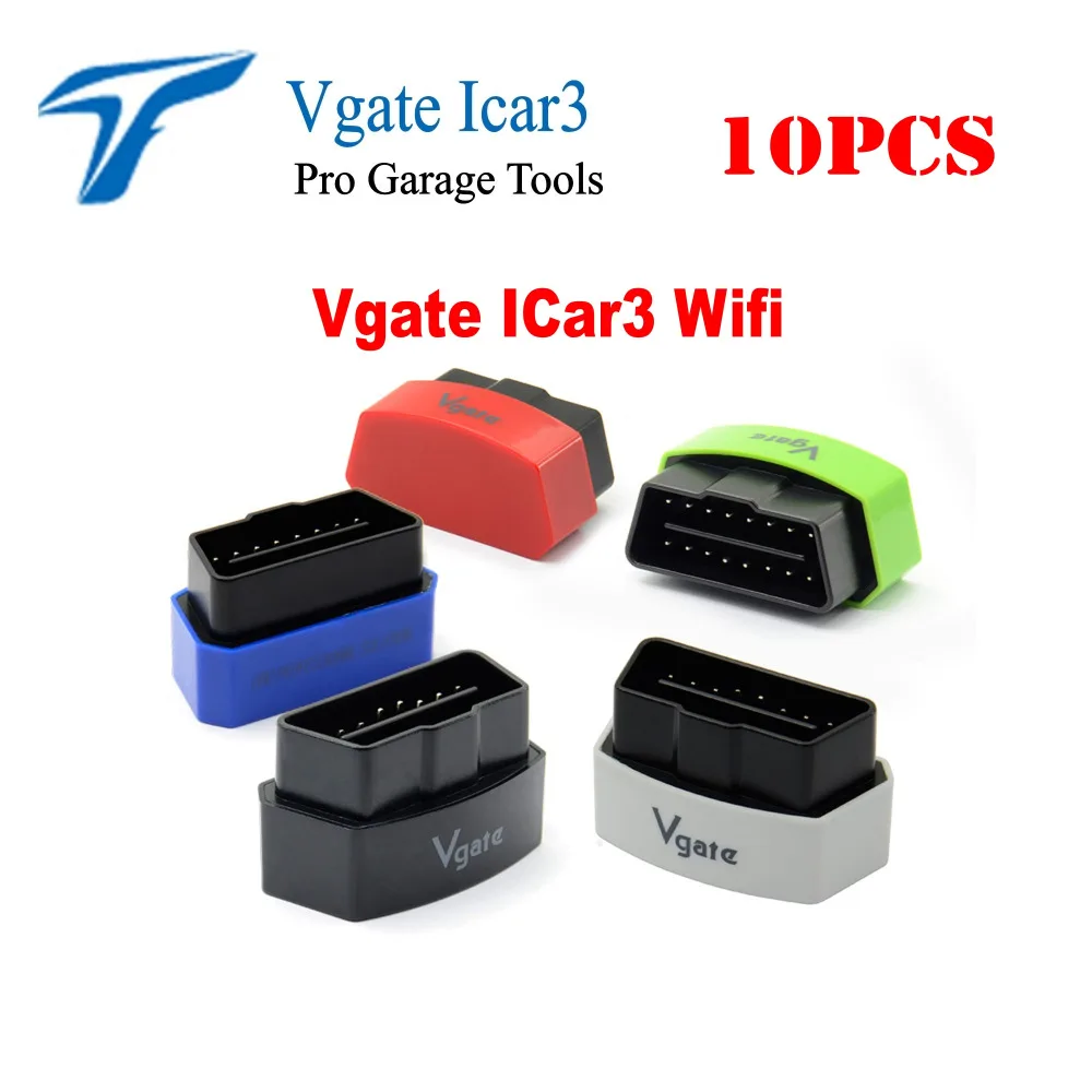 10 шт./лот Новое поступление Vgate iCar3 Wifi OBD профессиональное решение WIFI версия ELM327