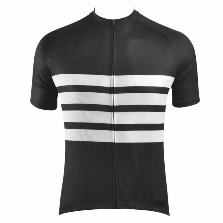 Летняя мужская велосипедная Джерси с коротким рукавом, дорожная велосипедная одежда, Ropa Ciclismo, спортивный трикотаж - Цвет: Черный
