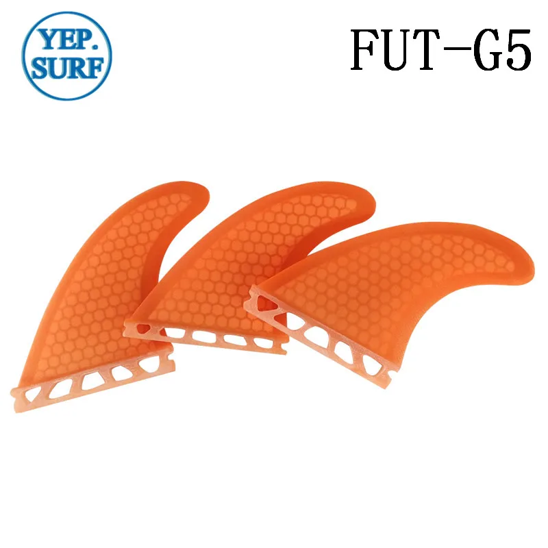 

Surfing Water Sport Future G5 Fins Quilhas Orange Fibre Honeycomb Fins Surf Board Future Fins
