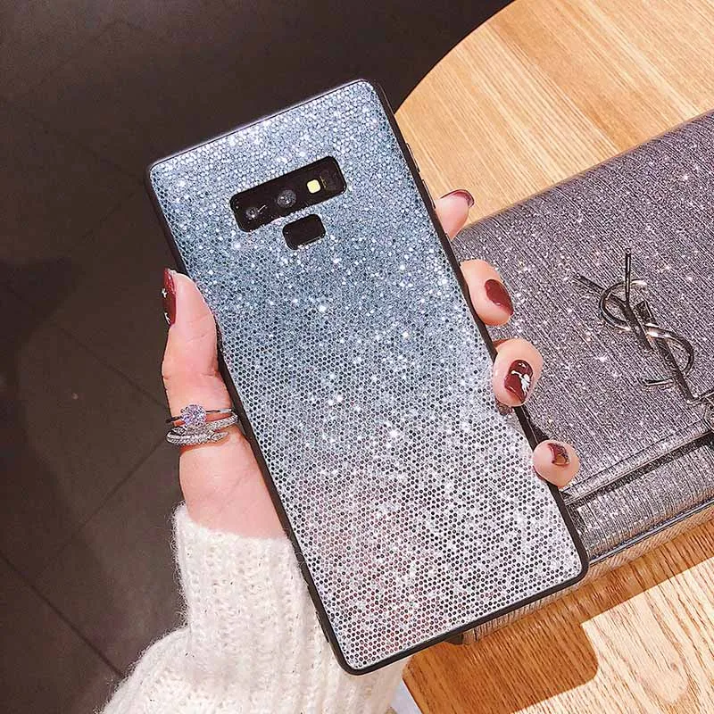 С сияющими блестками 3D пчелки чехол для samsung Galaxy S10 S9 S8 A8 A6 плюс S7 край A9 A7 J8 J5 J7 J3 J2 A5 A3 A7 Note 9 8 A8S