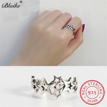 

Antique 925 Sterling Silver Star Rings For Women Minimalist Do Old Ring Open Wedding Bands Engagement Rings Prom Fine Jewelry