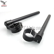 Ручной стержень, для мотоциклетного руля, для гонок, настраиваемый зажим cnc на Ons вилка увеличивающие рост руль Cafe Racer 31/32/33/35/36/37/39/41/45/48/51 мм