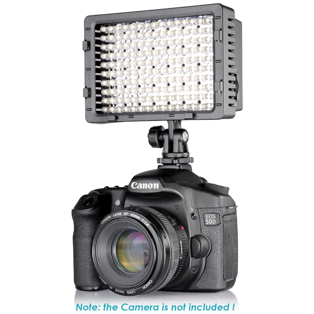 NEEWER 160 LED Затемнения Свет Видеокамера, LED Свет для Canon, Nikon, Pentax, Panasonic SONY Samsung Olympus Цифровых Камер