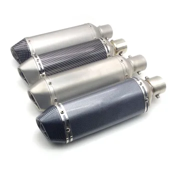 

51mm Inlet Universal motorcycle exhaust Pipe scape moto with DB killer FOR dax benelli bn302 triumph street triple cb500f cb600f