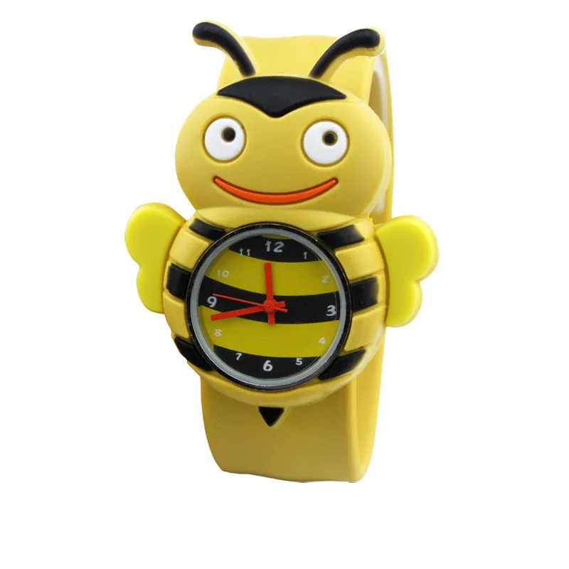 2014 New Cute Cartoon Bee Unisex Children Kid Sports Bendable Rubber Strap Wrist Watch | Наручные часы