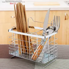 Free shipping stainless steel chopsticks tube wall type chopsticks box storage rack drain chopsticks cage chopsticks rack