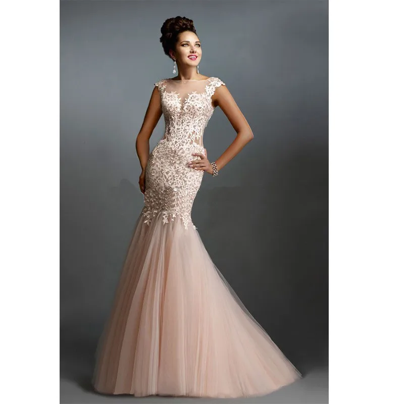 

Sexy Lace Long Elegant Mermaid Prom 2018 Evening for Prom festa vestidos de para festa formatura longo mother of the bride dress