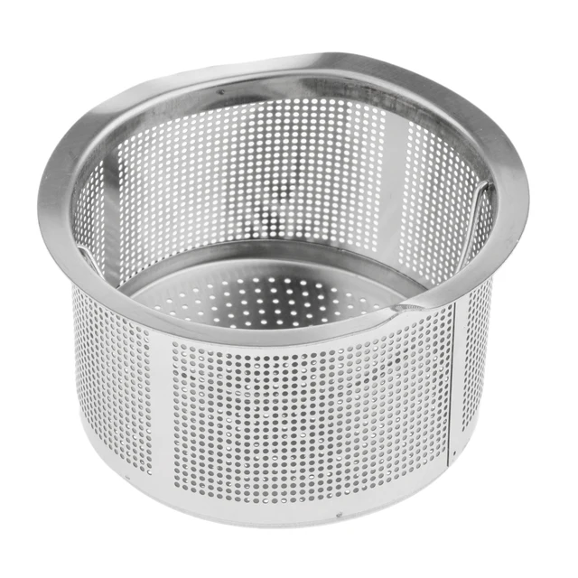 2/4 cm Stainless Steel Hair Strainer Mesh Basket Cup Deep Waste Strainers Filter Bathroom Sink
