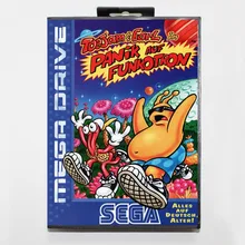 Toejam & Earl In Panic on Funcotron 16 bit MD card with Retail box for Sega MegaDrive Video Game console system